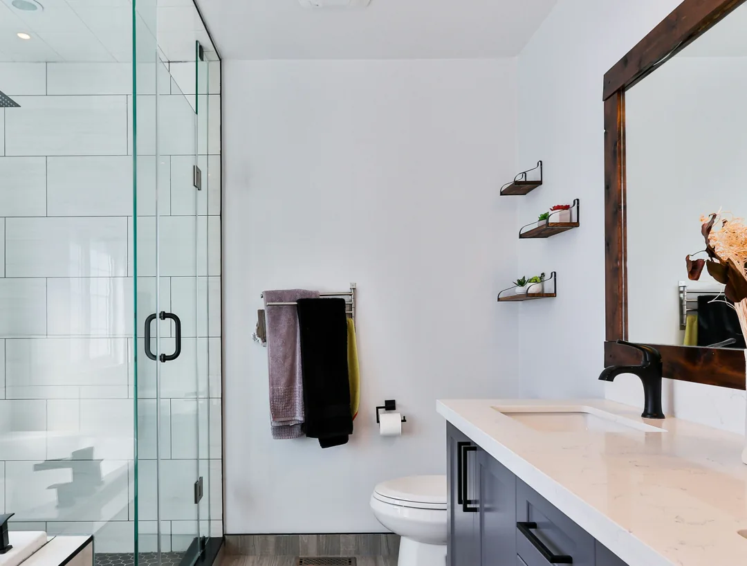 Bathroom interior detail