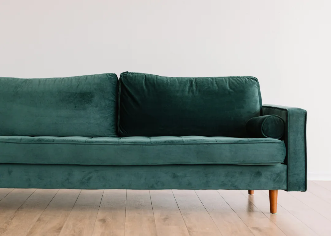 Close view of upholstery in a home